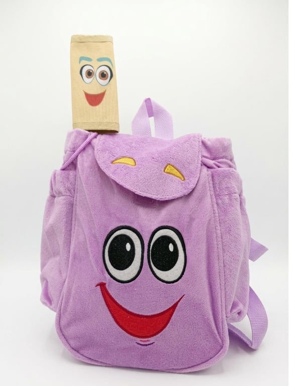 Dora the Explorer Plush Backpack with Map Purple