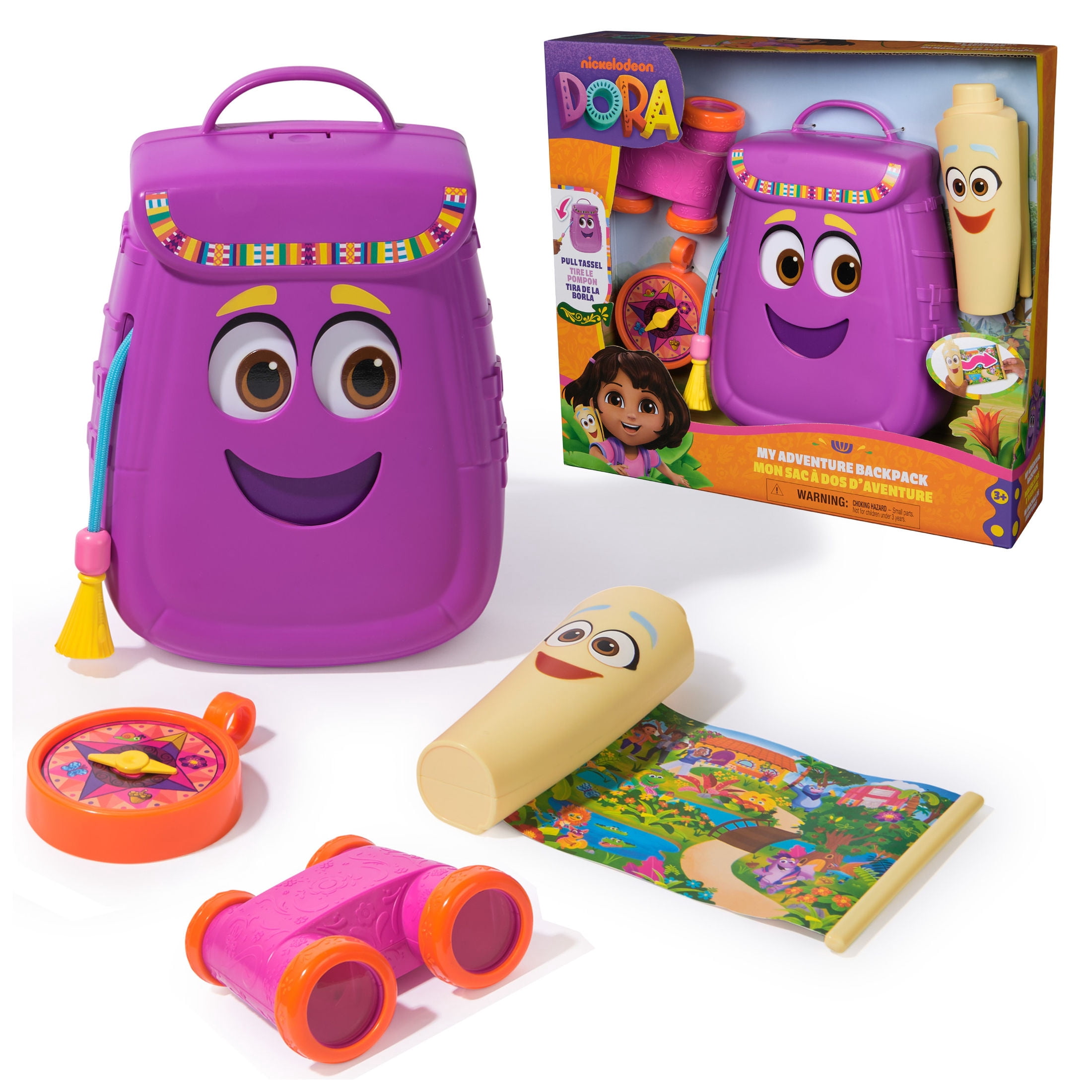 Dora the Explorer My Adventure Backpack with Map, Binoculars