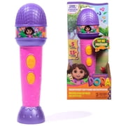 Dora the Explorer, Rainforest Rhythms Microphone with Music & Bilingual Phrases, for Kids Ages 3 and up