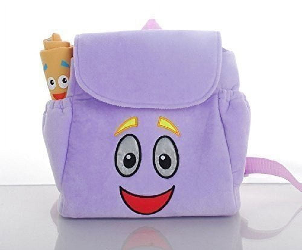 Dora the Explorer Soft Plush Backpack Rescue Bag, Purple