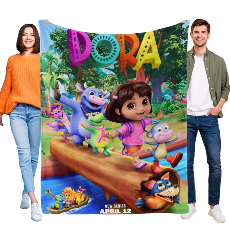 Dora the Explorer Throw Blanket Gifts for Fans Girls And Boys And