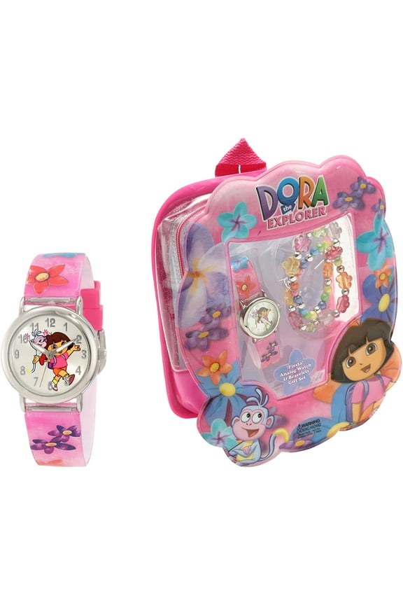 Dora the Explorer Watch Set in a Dora Backpack # DTE1080B
