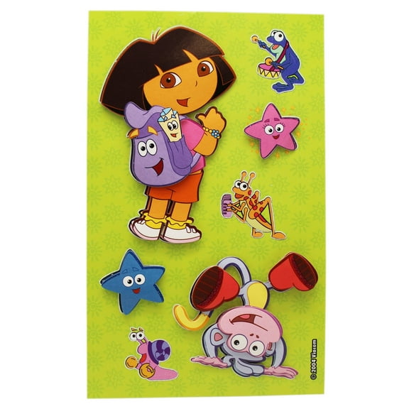 Dora the Explorer and Friends 3D Raised Kids Stickers (4 Stickers)