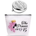 thumbnail image 1 of DoraDreamDeko 15th Birthday Gifts for Teen Girls, Birthday Mirror & Makeup Bag, 1 of 6