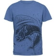 thumbnail image 1 of Dorado Mahi Mahi Dolphin Fish Mens T Shirt Heather Royal LG, 1 of 1