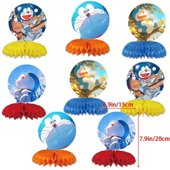 Doraemon Themed Birthday Backdrop Banner - Hanging Wall Decor Tapestry for Party Celebrations
