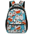 thumbnail image 1 of Doraemon Unisex Backpack Book Bag Durable Sport Backpack Cute Pattern for Presc-hool Travel Ruckack, 1 of 8