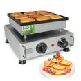 thumbnail image 1 of ALDKitchen Dutch Pancake Maker | Dorayaki Iron | Electric Big Dutch Pancakes Machine | 9 Round-Shaped Big Poffertjes | Stainless Steel | 110V, 1 of 6