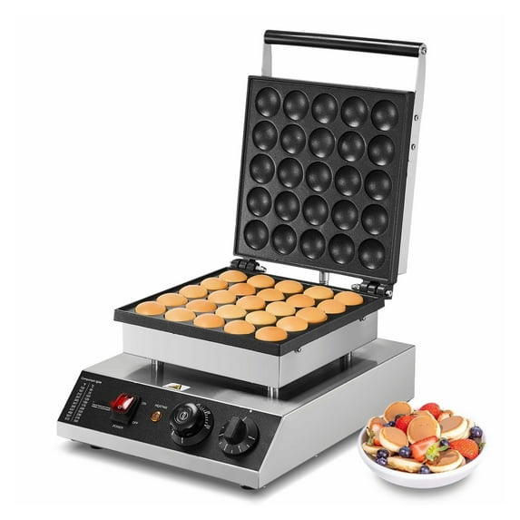 Dorayaki Maker Machine, 25PCS Mini Dutch Pancake Baker 43mm 1700W Commercial Dorayaki Baker for Dessert Shop, Home Use, Adjustable Temperature