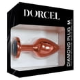 thumbnail image 1 of Dorcel Aluminium Bejeweled Diamond Plug - Rose Gold Medium, 1 of 5