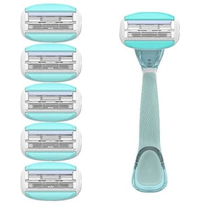 Dorco EVE6 Razor for Women, Includes 1 Razor Handle and 6 Long-Lasting Razor Blade Refills| 1 Handle + 6 Cartridges