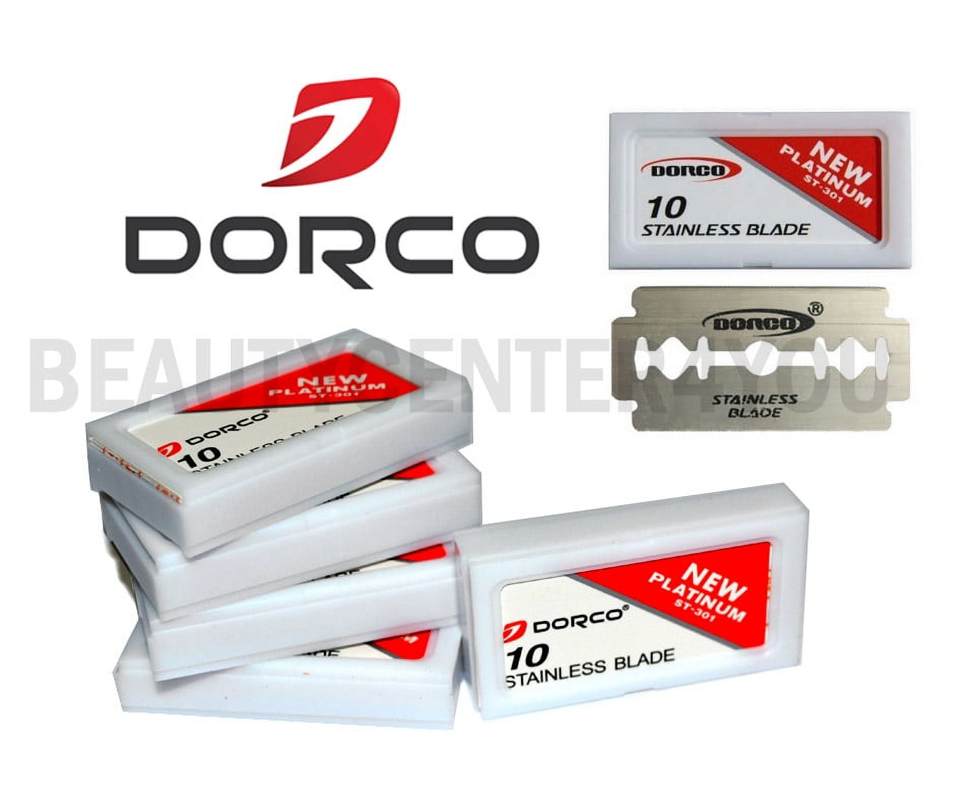 Dorco ST301 Platinum Extra Double Edge Razor Blades 50 Ct