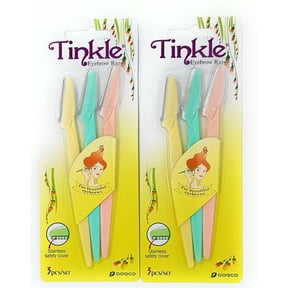 Dorco Tinkle Eyebrow Razor Trimmer Shaver 2pk of 3pcs (6 blades)