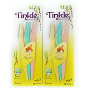 Dorco Tinkle Eyebrow Razor Trimmer Shaver 2pk of 3pcs 6 blades