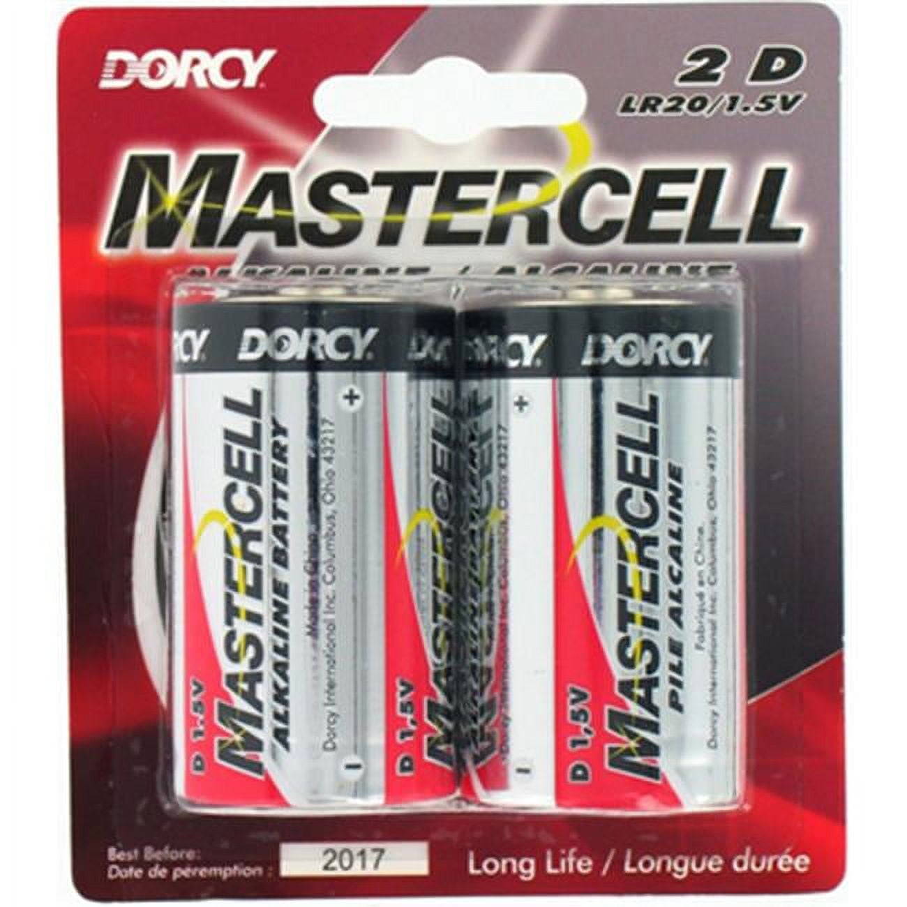 Dorcy  1.5V Alkaline D Batteries - Pack of 4
