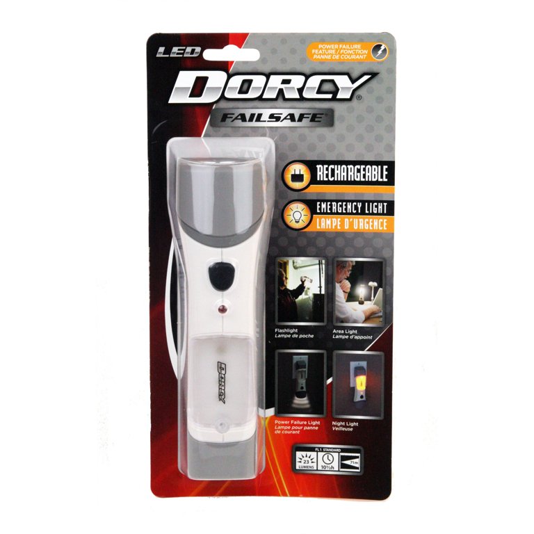 dorcy rechargeable flashlight model 41-1045 LED With 3-Way Switch And Built-In AC, shop electrical material & goods at low price Life and Home away tail cap hang ring Dorcy 300 Lumen Ultra HD