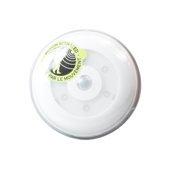 Dorcy Battery-Operated LED Wireless Motion Sensor Light for Home, White (41-1069)