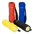 thumbnail image 1 of Dorcy Bright Rubberized LED Flashlight 4-Pack, 100 Lumens, Assorted Colors, 1 of 8
