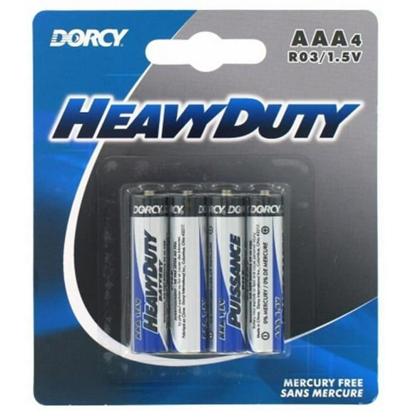 Dorcy International 41-1504 4 Count AAA Mastercell Heavy Duty Batteries