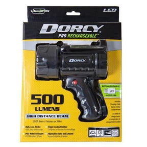 Dorcy Pro Series 500 Lumen Rechargeable LED Spotlight with Up to 1,250-ft. Beam Distance, 41-1031