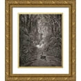 thumbnail image 1 of Dore, Gustave 15x18 Gold Ornate Wood Framed with Double Matting Museum Art Print Titled - Satan As A Serpent, Enters Paradise In Search Of Eve (from Miltons Paradise Lost), 1 of 4