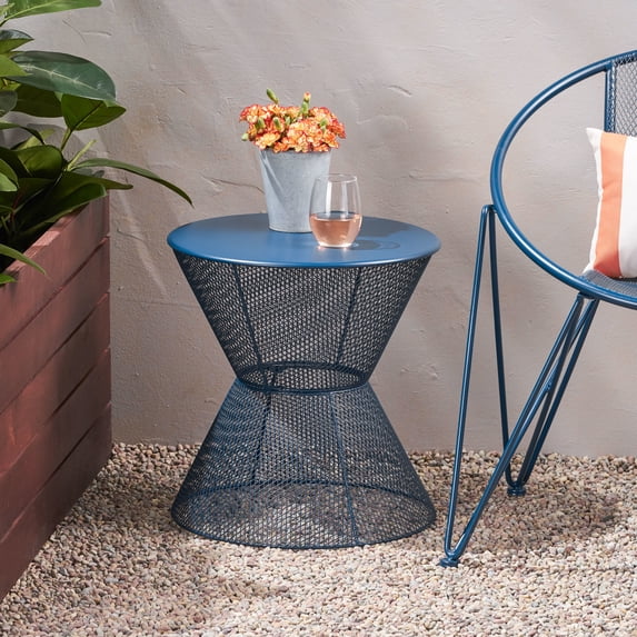 Doreen Modern Outdoor Iron Side Table