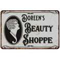 thumbnail image 1 of Doreen's Beauty Shoppe Chic Sign Vintage Décor 12x18 Metal Sign 112180021425, 1 of 1