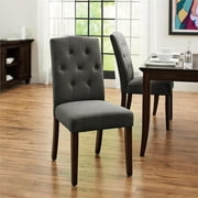 Dorel Claudio Tufted, Upholstered Living Room Furniture, Gray Dining Chair