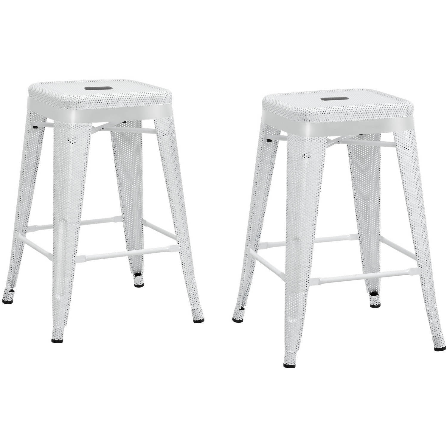 Dorel Home Products Nova 24" Metal Mesh Backless Counter Stool, Set of