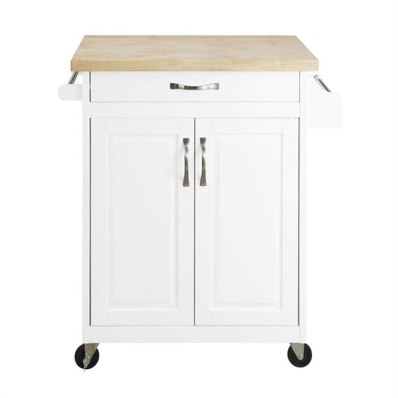 Dorel Living DA6545W DHP Kitchen Island Cart with Drawer &amp