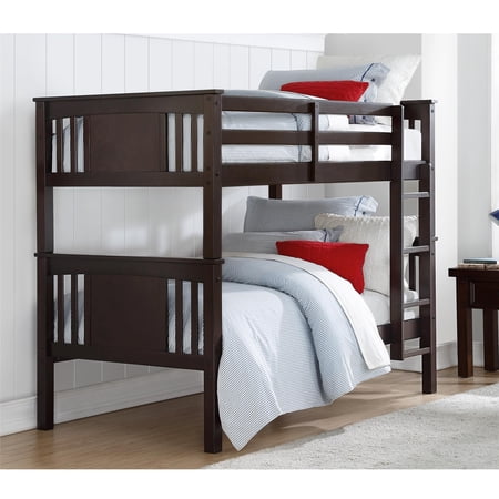 Dorel Living Dylan Twin Bunk Bed in Espresso