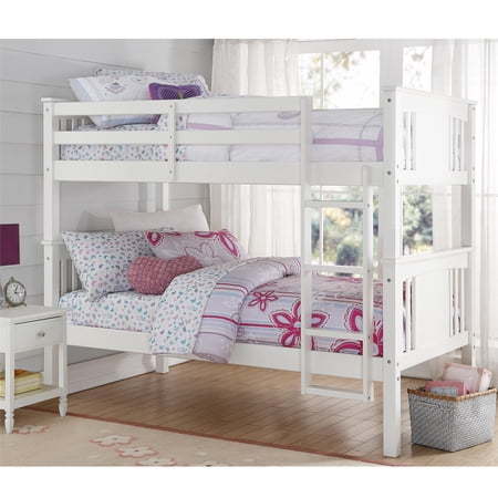 Dorel Living Dylan Twin Bunk Bed in White