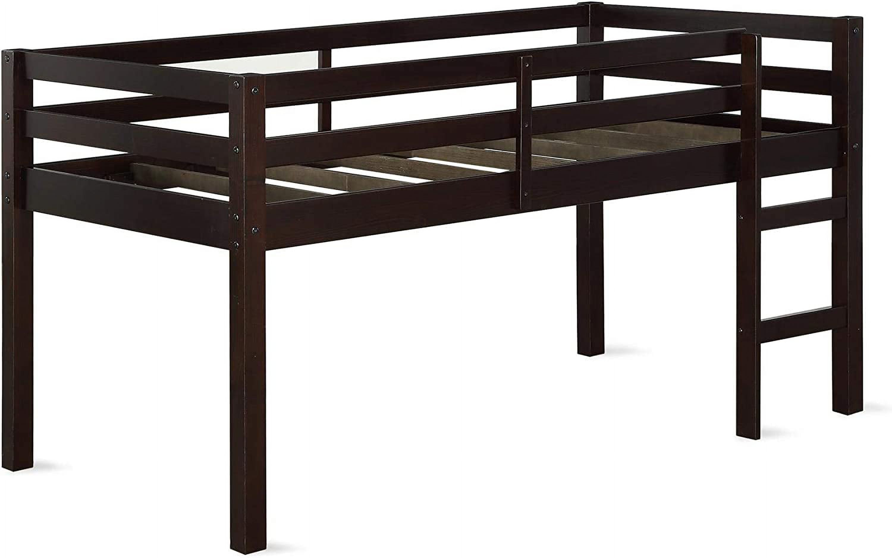 Dorel Living Milton Junior Twin Loft Bed, Espresso
