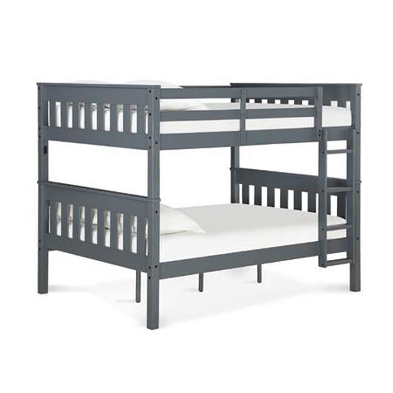 Dorel Living Moon Full over Full Wood Bunk Bed with USB Port in Gray - image 1 of 9