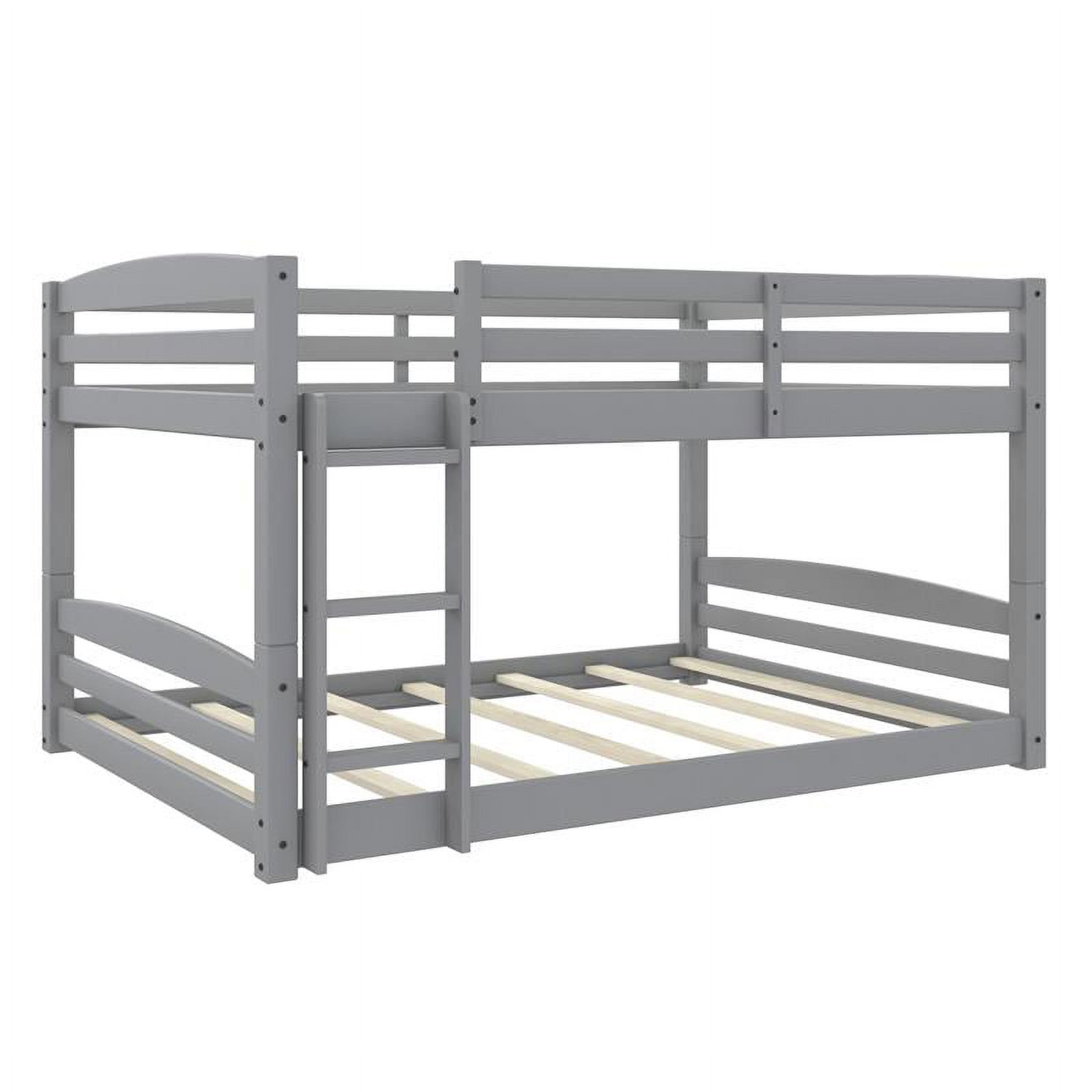 Dorel Living Phoenix FullOverFull Floor Bunk Bed in Gray