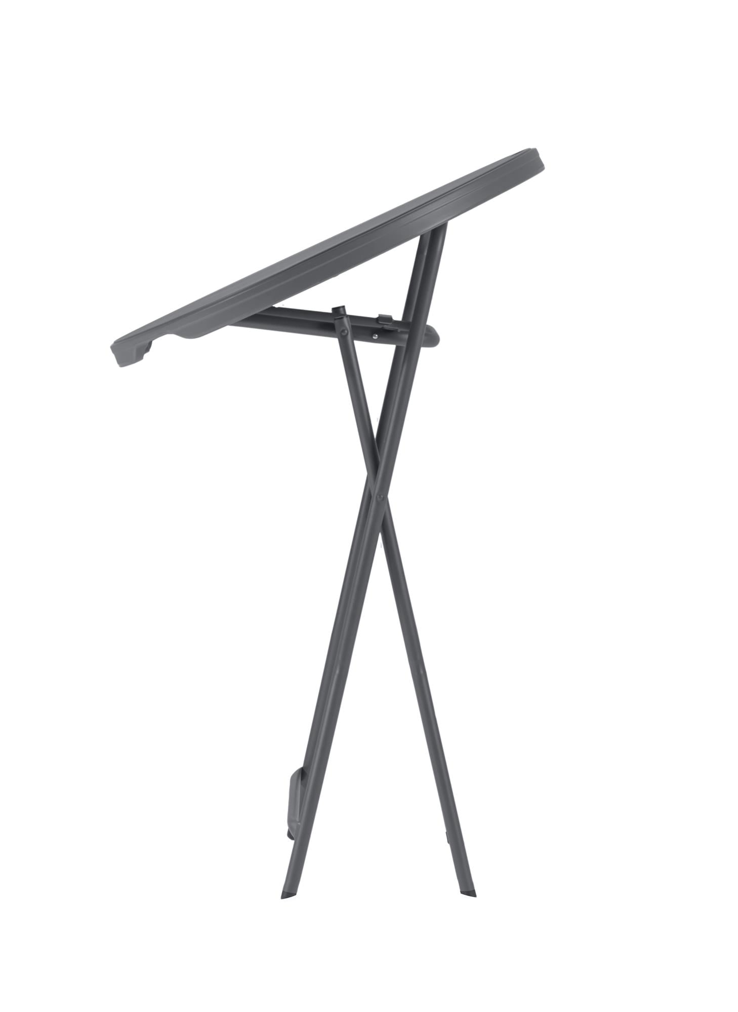 Classic Weather-Resistant HDPE White Cocktail Folding Table