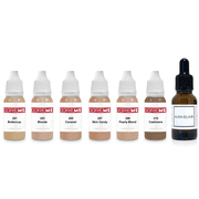 Doreme Permanent Makeup Beautiful Blondes Pigment Set Kit Ink Color Cosmetic Micropigmentation Microblading Aura Elixir Sets, Beautiful Blondes Set