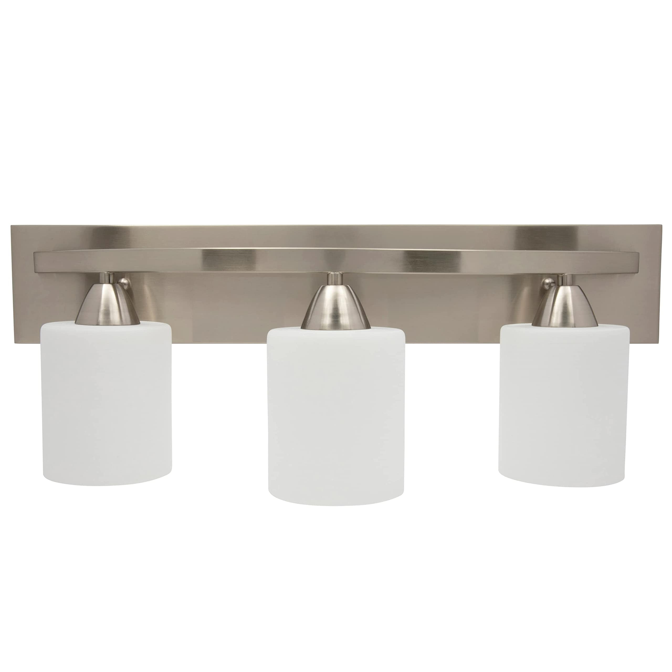 Dorence Bathroom Vanity Light Bar Modern Glass Shade, Lights