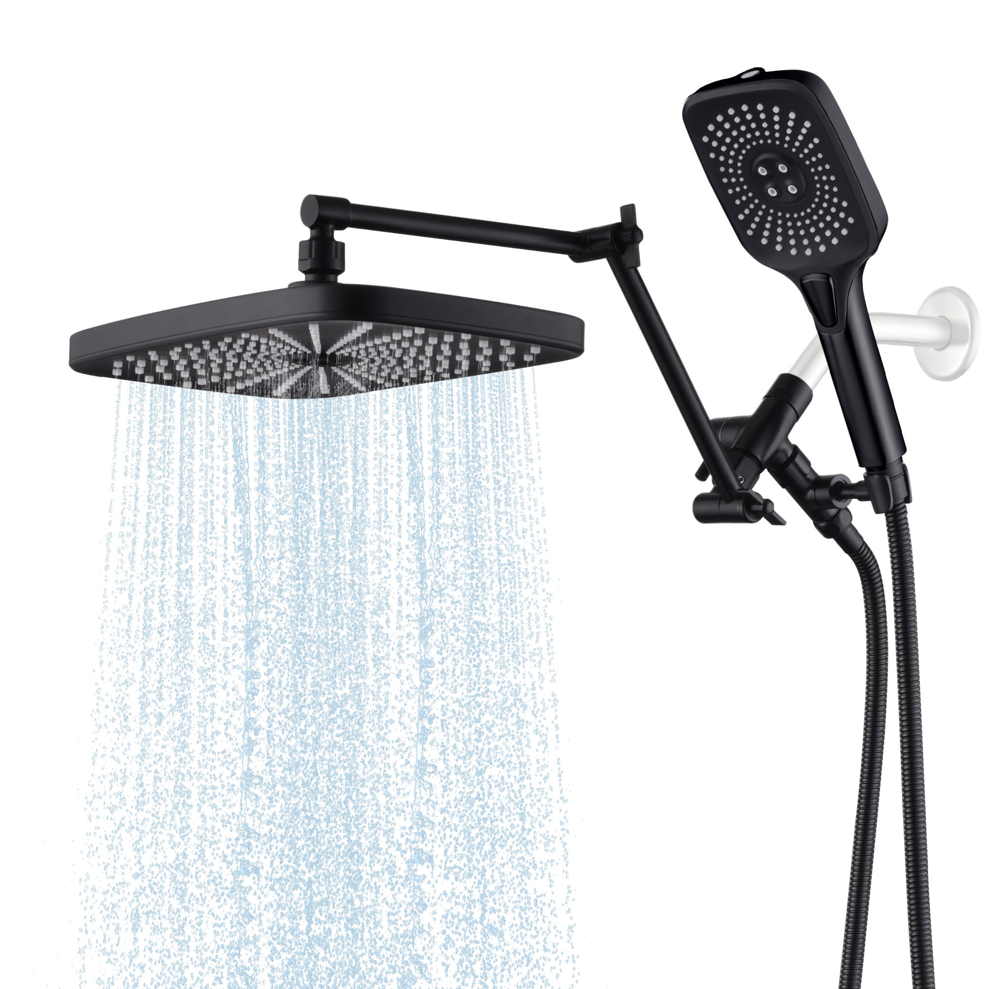 Doreroom Showerhead and Handheld Shower Combo, 4 Mode 12-Inch Wall ...