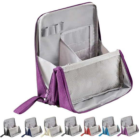 Doresty Makeup Bag,Doresty Standing Makeup Bag– Portable,Multi-Purpose Large Capacity,Waterproof with Compartments,Travel-Friendly