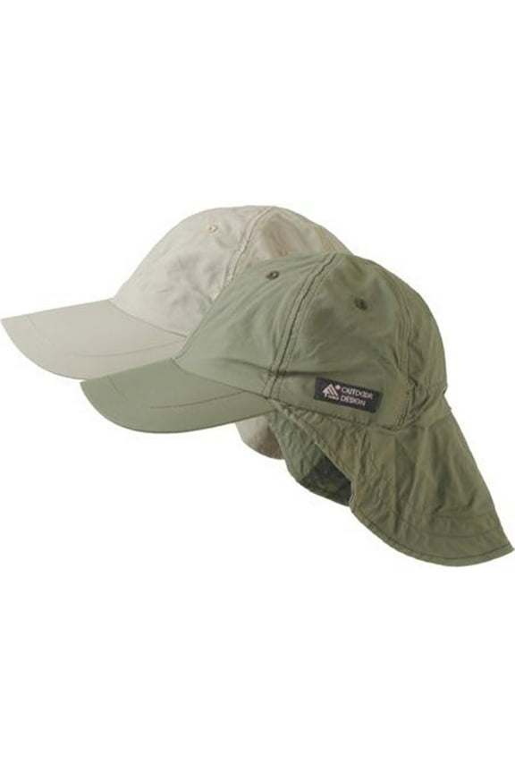 Dorfman Pacific 544719 Khaki and Olive Flap Cap for Hats