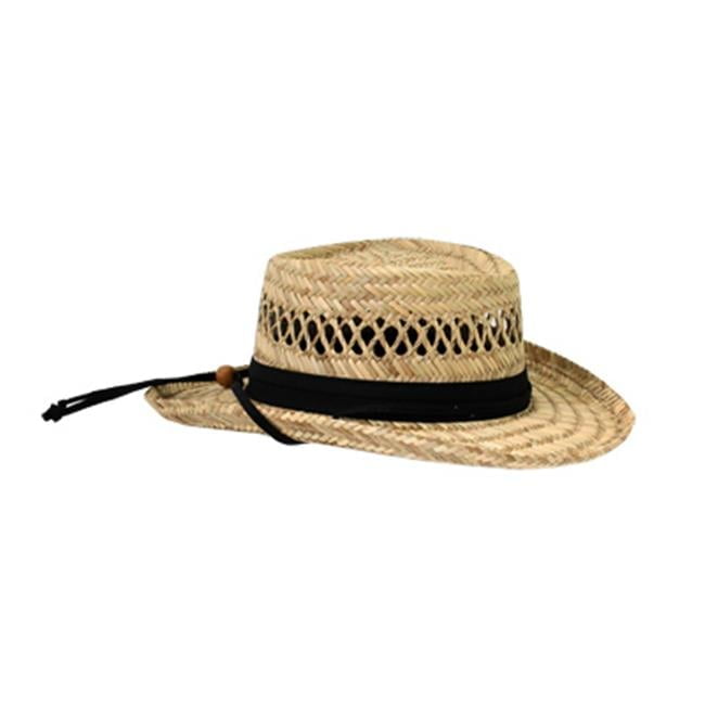 DORFMAN PACIFIC TML811 Ladies- Gambler Shape Summer Straw Hat Assortment - Pack Of 12
