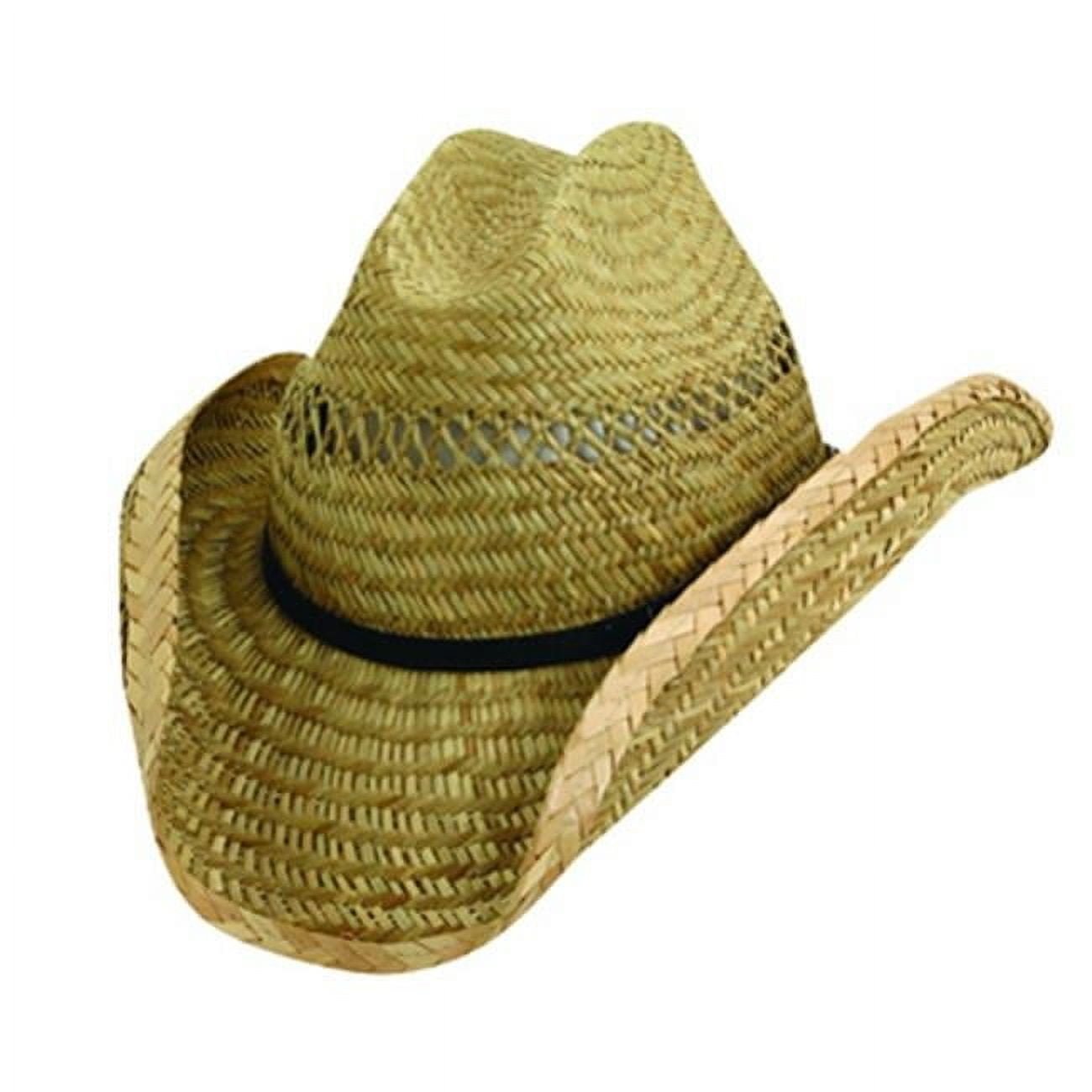 Dorfman Pacific TMMS58OS Mens Western Shape Summer Straw Hat