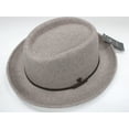 thumbnail image 1 of Men's New Dorfman Pacific Taupe Fedora with Leather Band WP5, 1 of 2