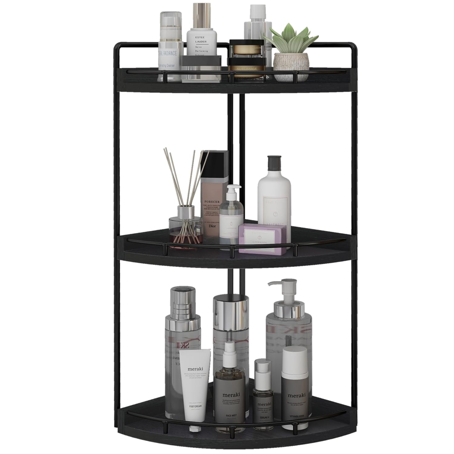 Dorhors 3-Tier Corner Bathroom Organizer Countertop for Storage,Counter Tray and Vanity ...