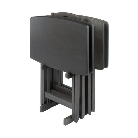 Dorian 5-Pc Snack Table Set; Oyster Gray