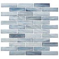 thumbnail image 1 of Dorian Fawn Blue 1-in. x 4-in. Beveled Brick Joint Satin Glass Mosaic Wall and Floor Tile, 1 of 1