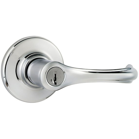 Dorian Polished Chrome Entry Lever Featuring SmartKey