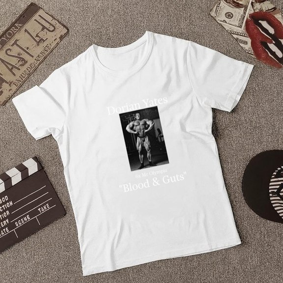 Dorian Yates Bodybuilder Legend The Shadow Gym Graphic Unisex T-shirt, up to size 5XL