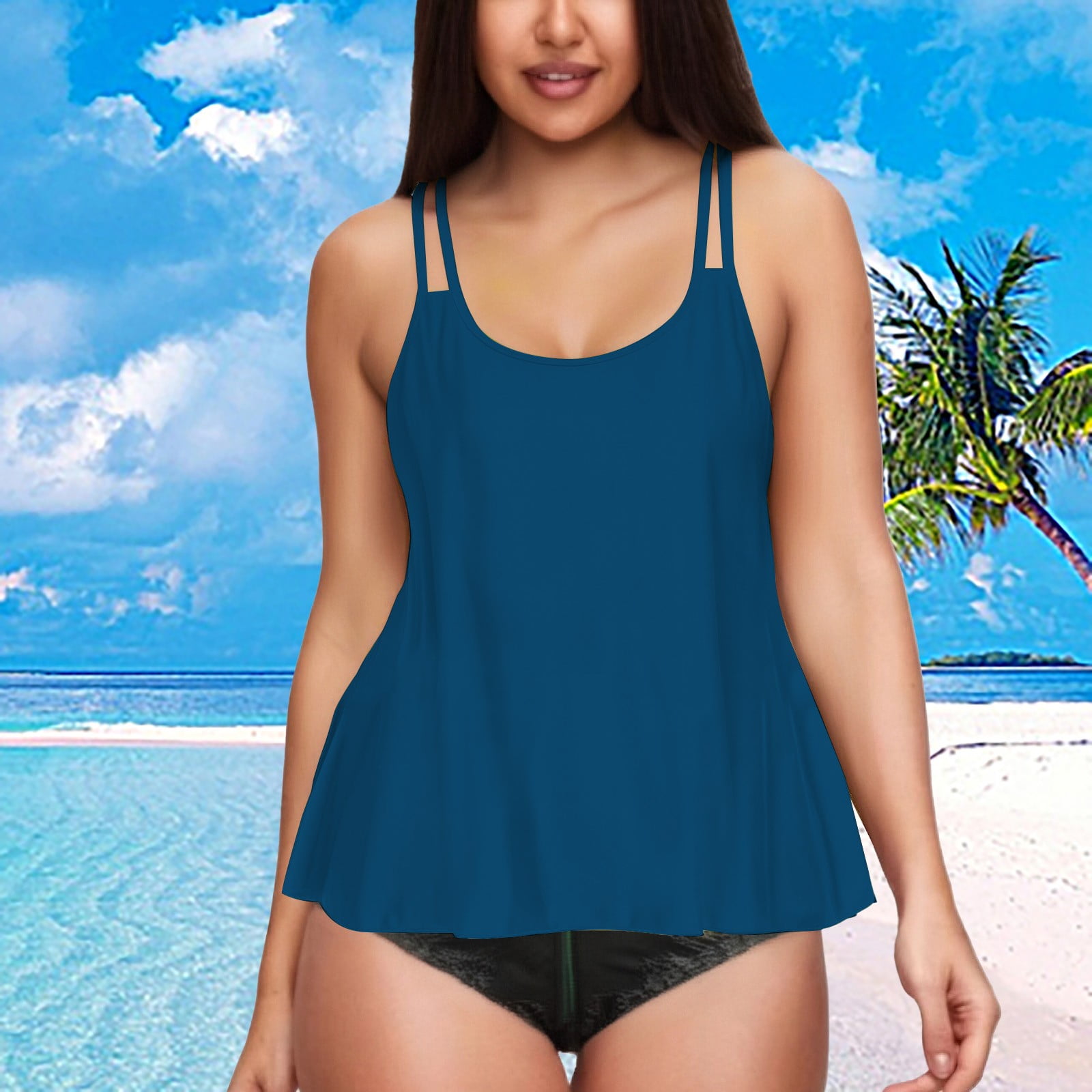 FLONIFY Summer Solid High Waist Slim Fit